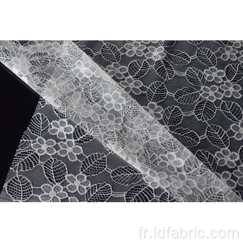 Nylon Polyester Fleur Motif Dentelle Tissu Design-A